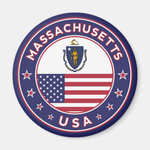 Massachusetts, Massachusetts sticker, phone case Magnet