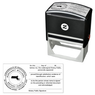 Massachusetts Notary Public Acknowledgement Stamp