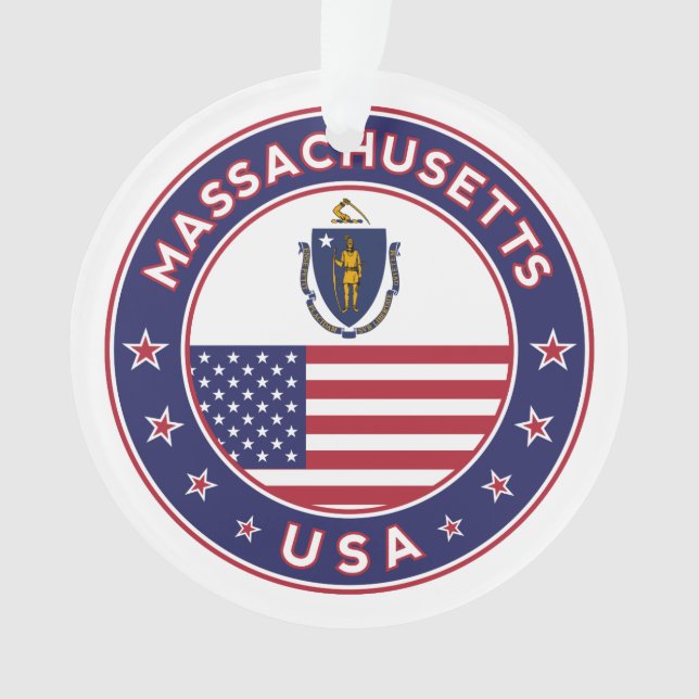 Massachusetts Ornament (Front)