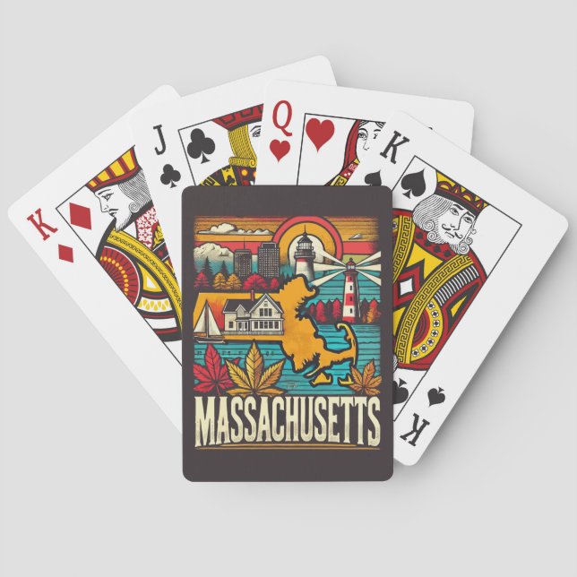 Massachusetts Playing Cards (Back)