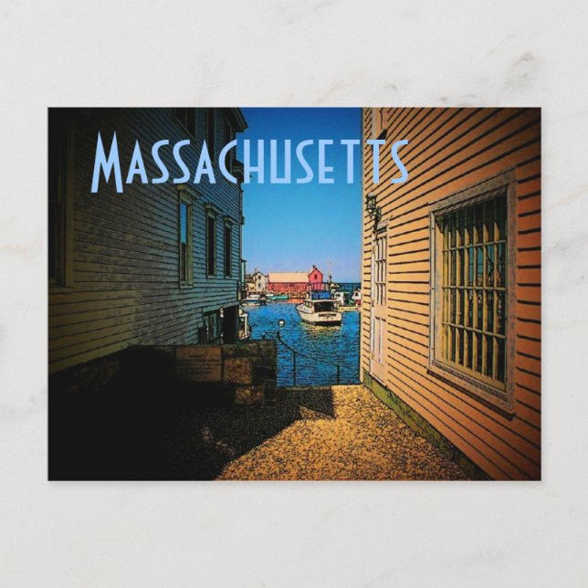 Massachusetts Postcard (Front)