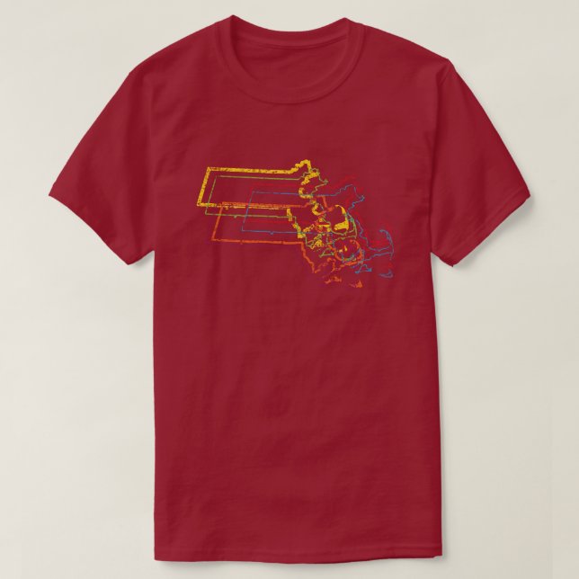 massachusetts pride blur T-Shirt (Design Front)