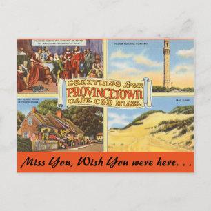 Massachusetts Provincetown, Cape Cod Postcard