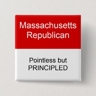Massachusetts Republican 15 Cm Square Badge