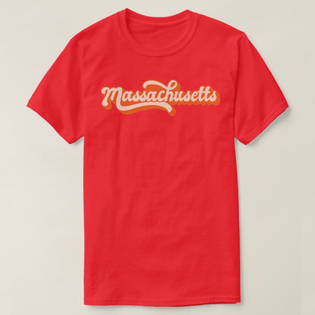 Massachusetts Retro1  T-Shirt (Design Front)