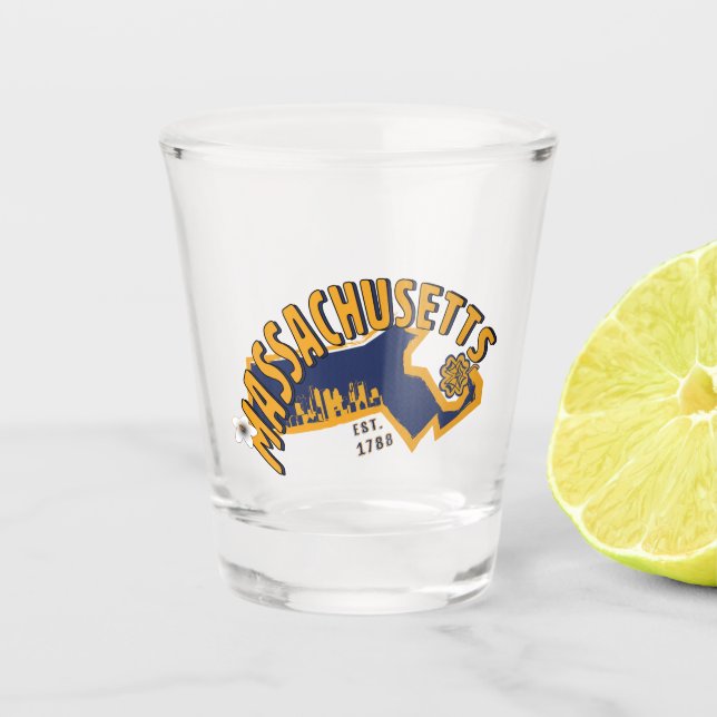 Massachusetts Shot Glass (Front)