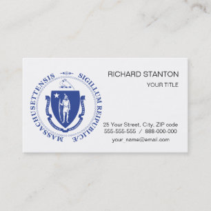 Massachusetts sign business card