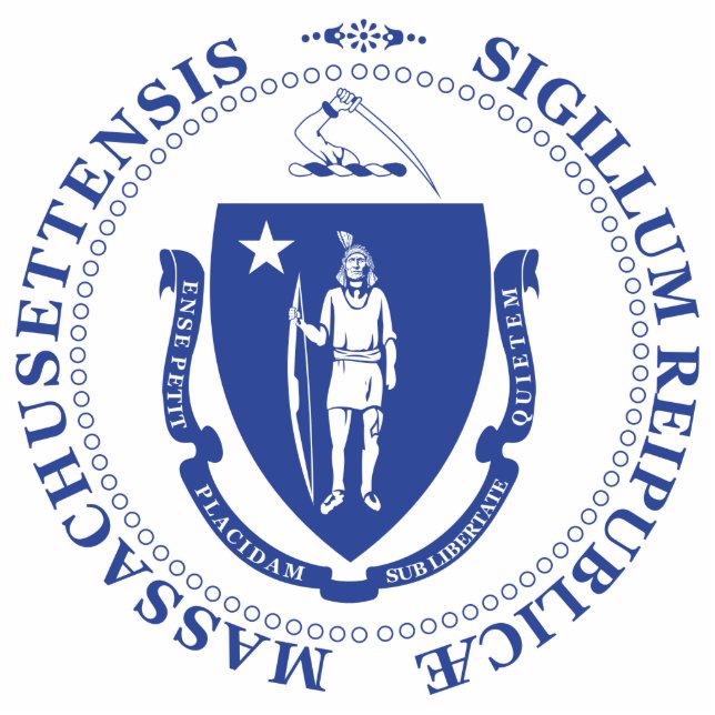 Massachusetts sign standing photo sculpture (Front)