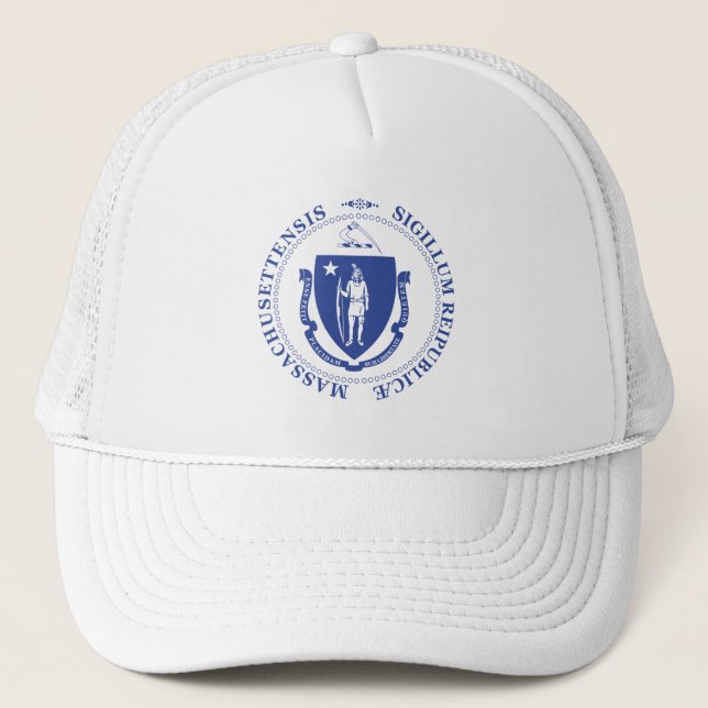 Massachusetts sign trucker hat (Front)