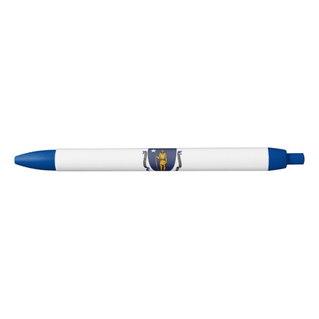 Massachusetts State Flag Blue Ink Pen (Front)