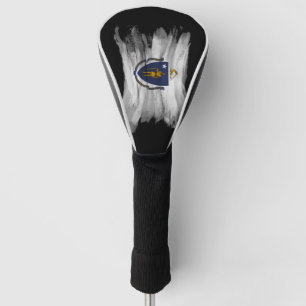 Massachusetts state flag brush stroke golf head cover