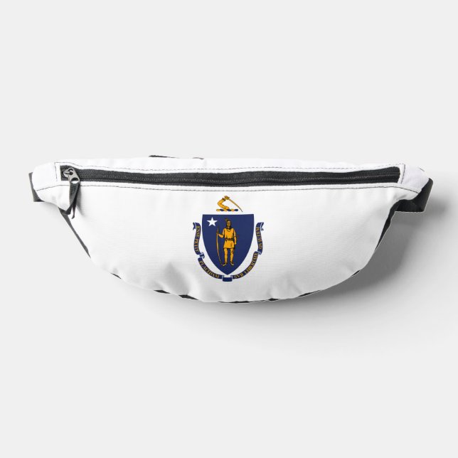 Massachusetts State Flag Design Bum Bags (Lay Down)