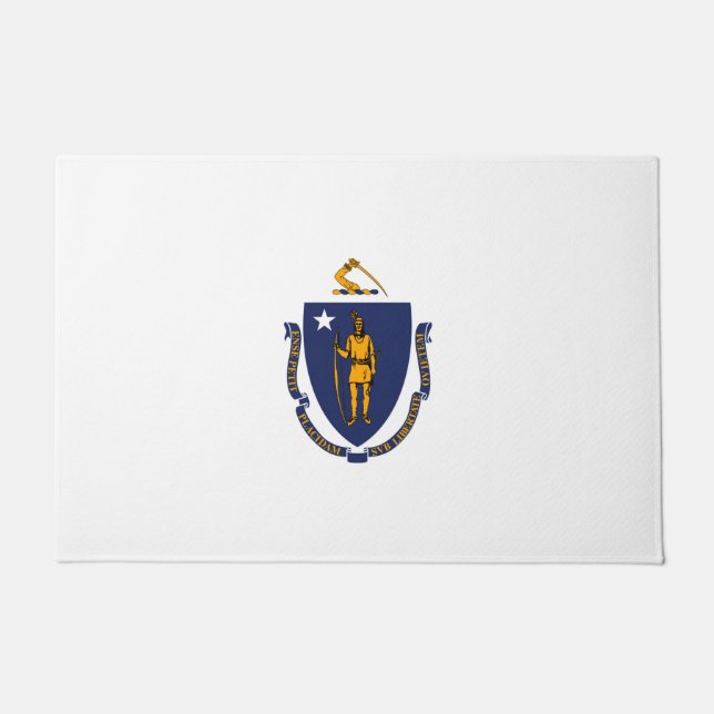 Massachusetts State Flag Design Doormat (Front)