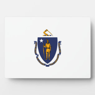 Massachusetts State Flag Design Plaque