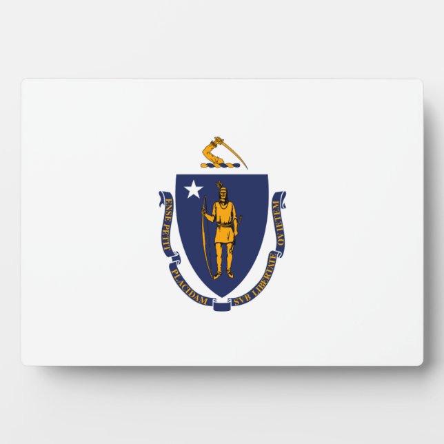 Massachusetts State Flag Design Plaque (Front)
