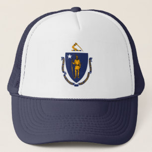 Massachusetts State Flag Design Trucker Hat