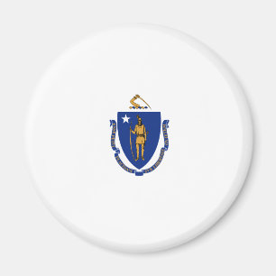 Massachusetts State Flag Magnet