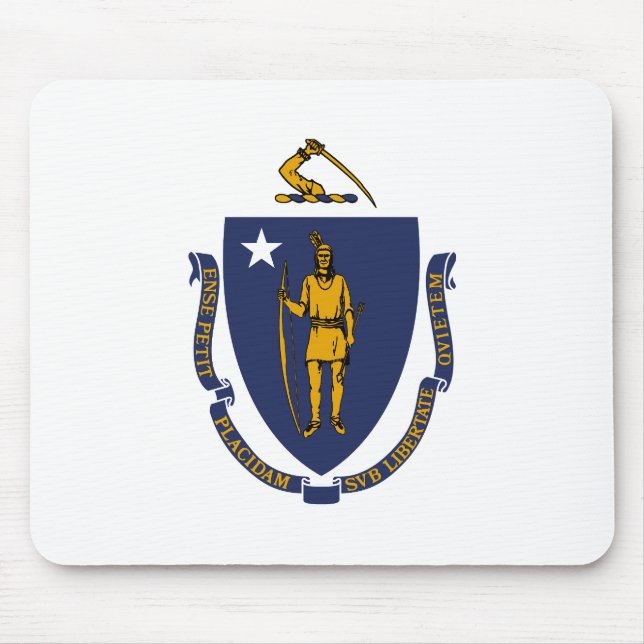 Massachusetts State Flag Mouse Mat (Front)