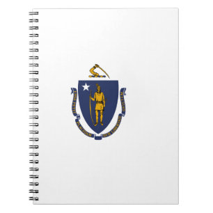 Massachusetts State Flag Notebook
