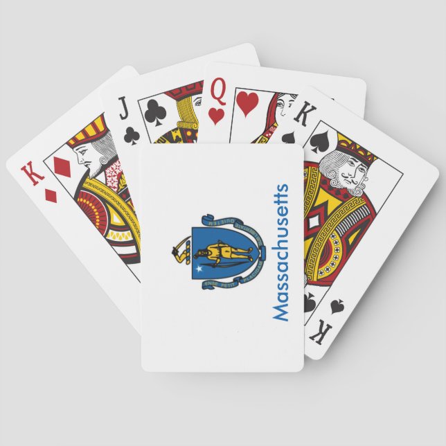 Massachusetts State Flag Playing Cards (Back)