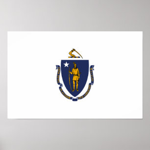 Massachusetts State Flag Poster