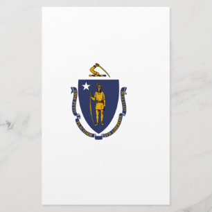 Massachusetts State Flag Stationery