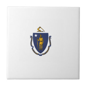 Massachusetts State Flag Tile