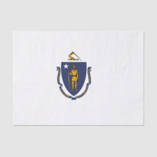 Massachusetts State Flag Tissue Paper