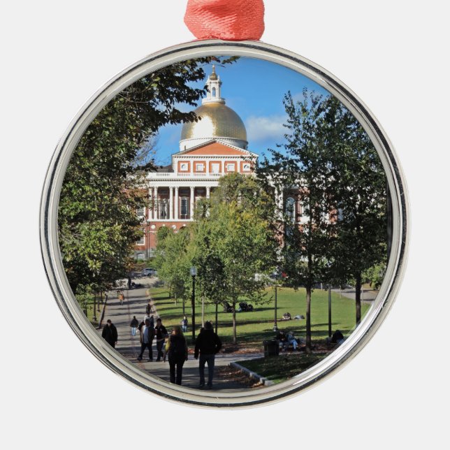 Massachusetts State House Metal Tree Decoration (Front)