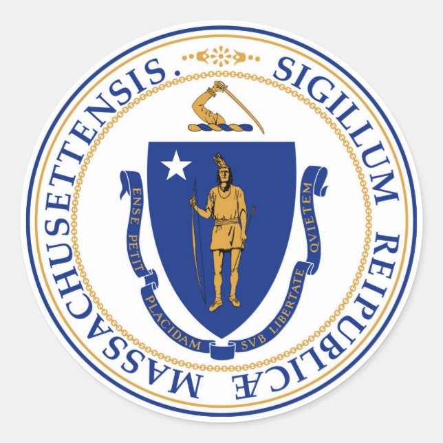 Massachusetts state seal america republic symbol f (Front)
