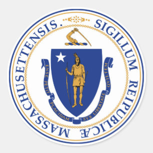 Massachusetts state seal america republic symbol f