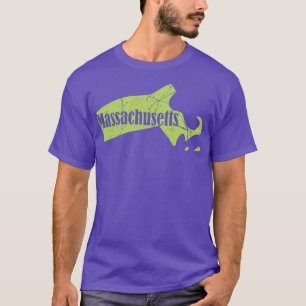 Massachusetts State Vintage Massachusetts Gift  T-Shirt