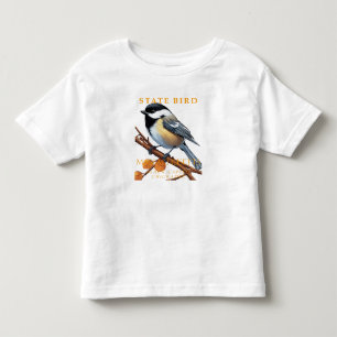 Massachusetts Territory Bird The Chickadee v2 Toddler T-Shirt