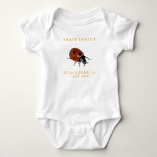 Massachusetts Territory Insect The Lady Bug Baby Bodysuit