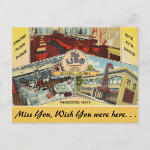 Massachusetts, The Lido, Worcester Postcard