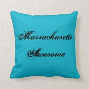 Massachusetts Throw Pillow