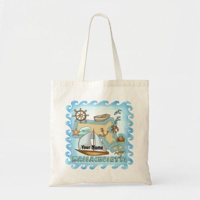 Massachusetts  tote bag (Front)