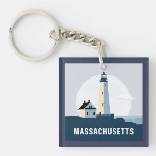 Massachusetts, United States of America Key Ring