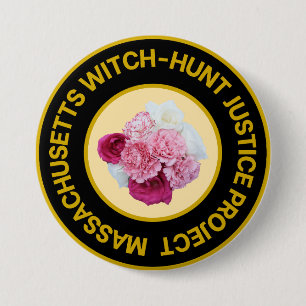 Massachusetts Witch Trials Button