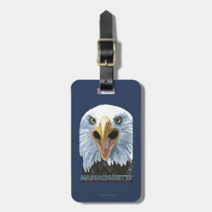 MassachusettsEagle Up Close Luggage Tag