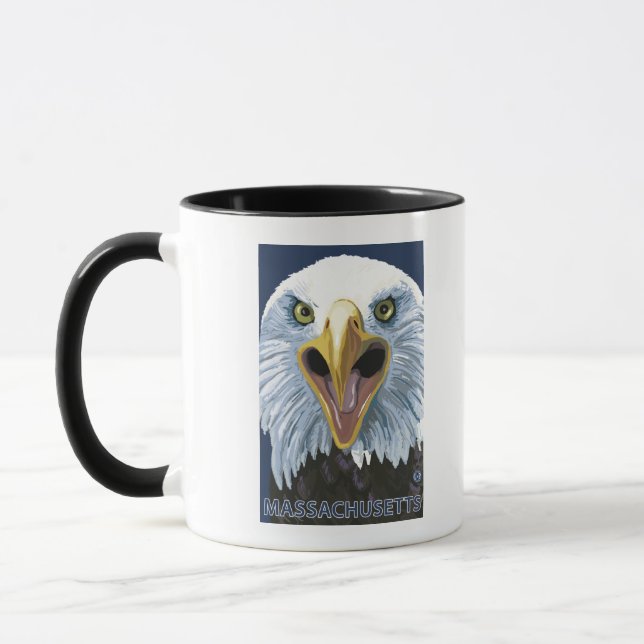 MassachusettsEagle Up Close Mug (Left)