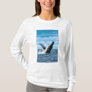 MassachusettsHumpback Whale Scene T-Shirt