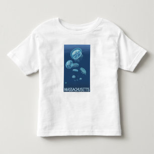 MassachusettsJellyfish Scene Toddler T-Shirt