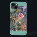 MassachusettsTidepool Scene iPhone 13 Case<br><div class="desc">Massachusetts - Tidepool Scene - LP Original Poster -   was created in 2008. This image depicts scenes from Massachusetts.</div>