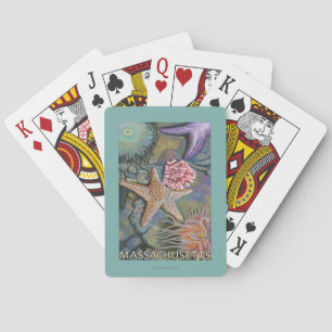 MassachusettsTidepool Scene Playing Cards
