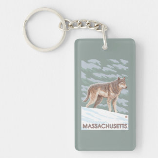 MassachusettsWolf Scene Key Ring
