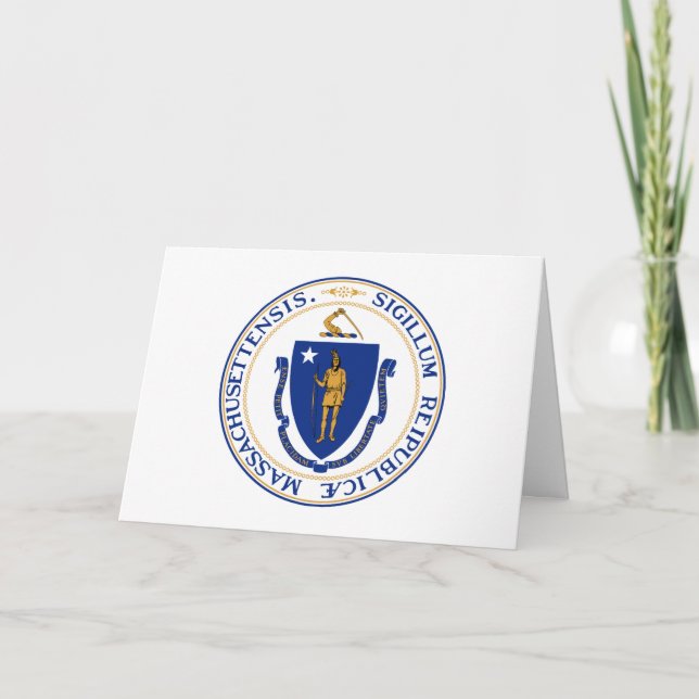 Massachusite Seal, Seal of Massachusetts Card (Front)