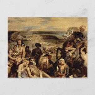 Massacre at Chios Postcard