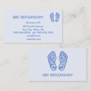 MASSAGE Alternative Holistic  REFLEXOLOGY Business Business Card