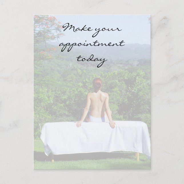 Massage & Bodywork Photos Postcard (Front)